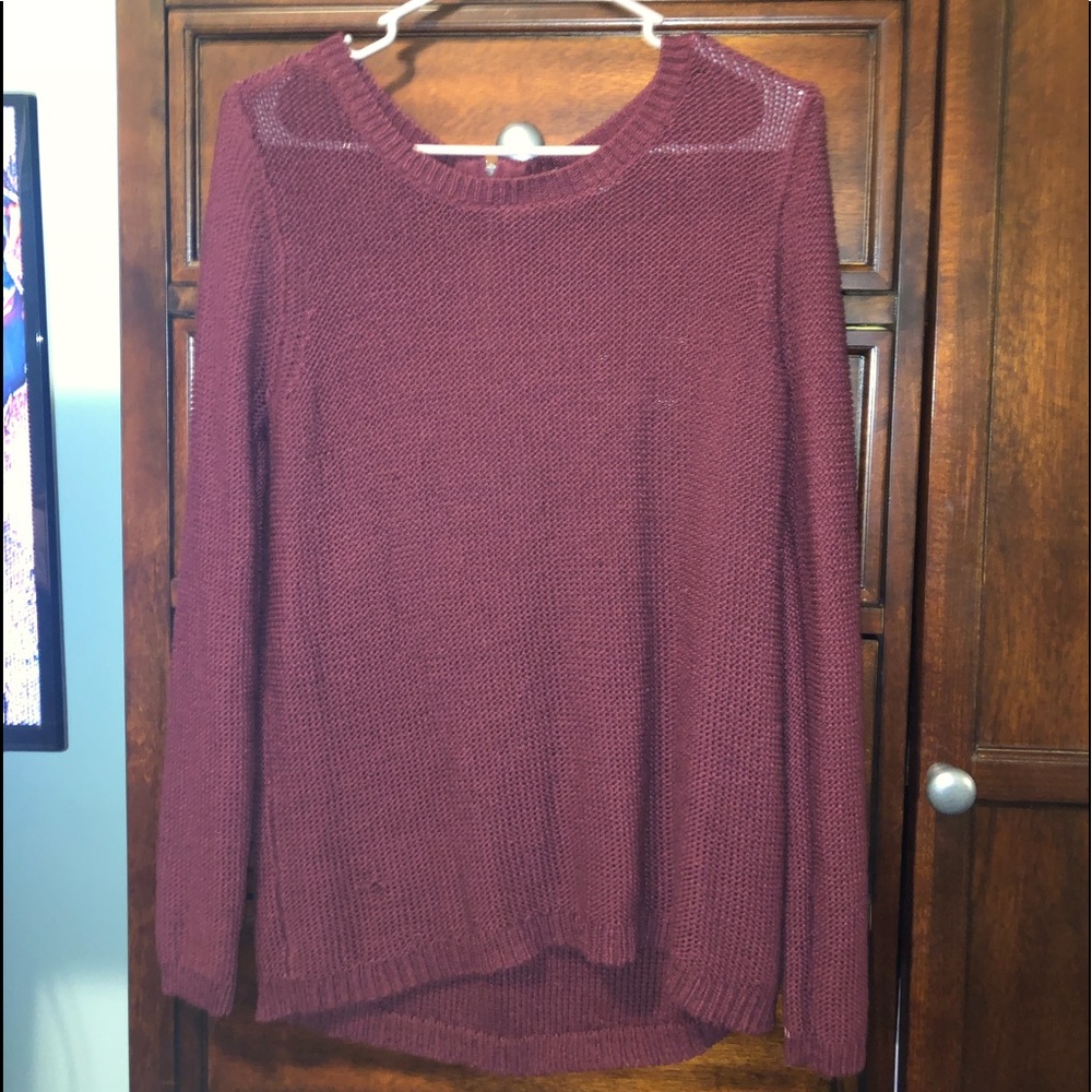 Maroon oversized sweater